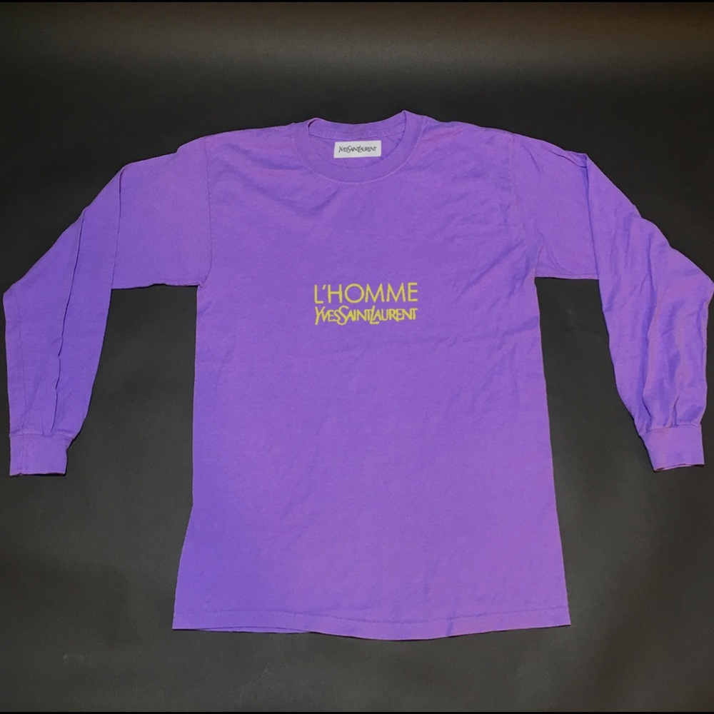 Purple YSL Pour Homme T Shirt